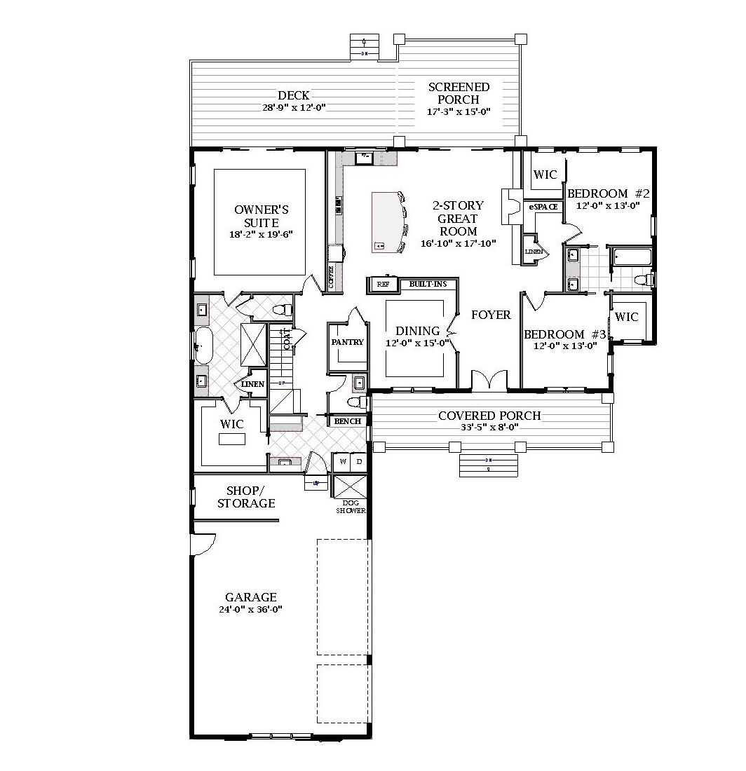 1st Floor image of Wellspring House Plan